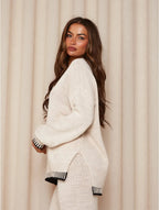 Women’s Cozy Knit Lounge Set with Sweater and Pants