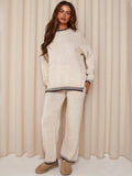 Women’s Cozy Knit Lounge Set with Sweater and Pants