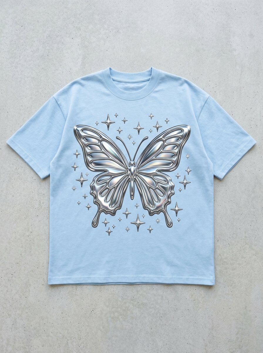 Chrome Flight Oversized T-Shirt - Front view