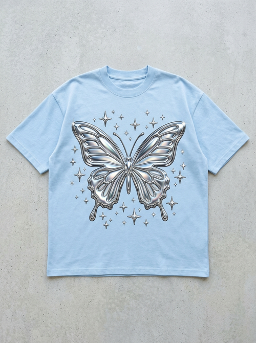 Chrome Flight Oversized T-Shirt - Front view