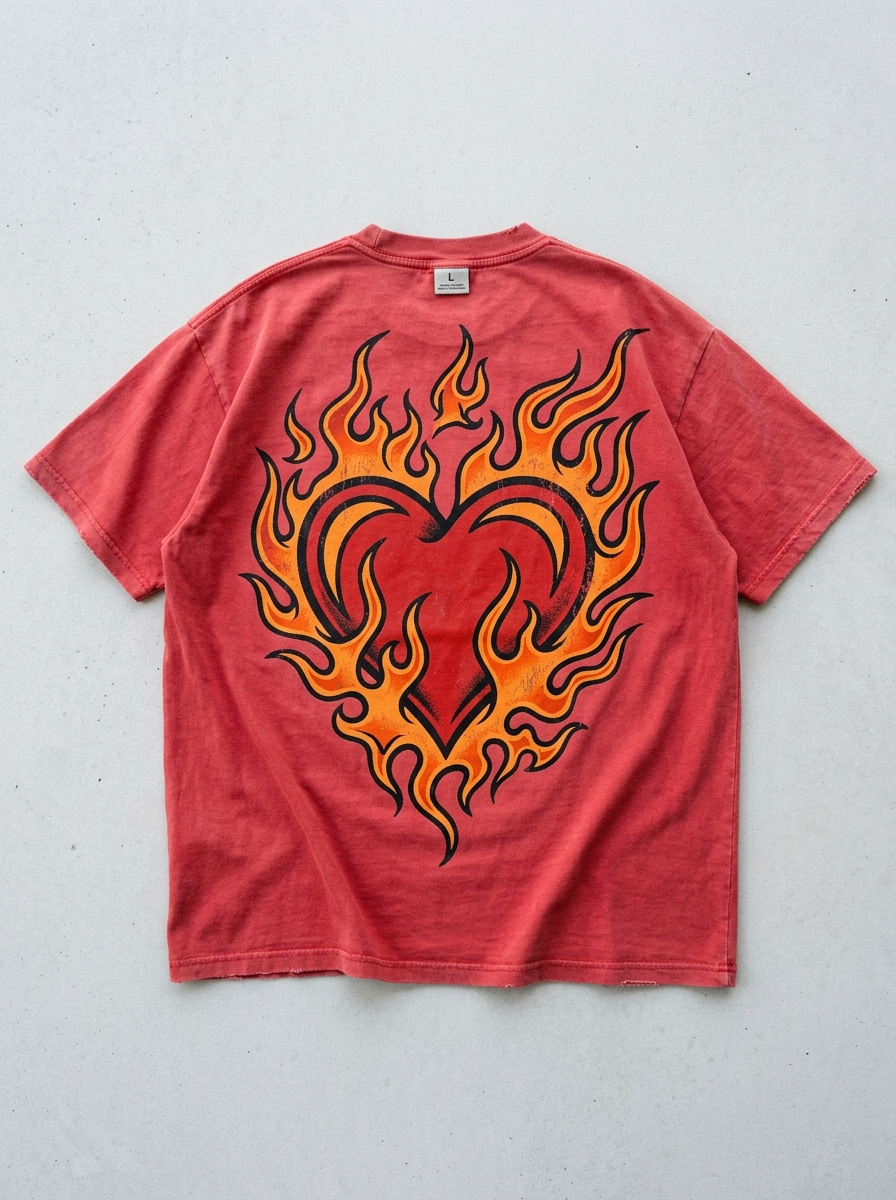 Heartburn Oversized T-Shirt - Back view