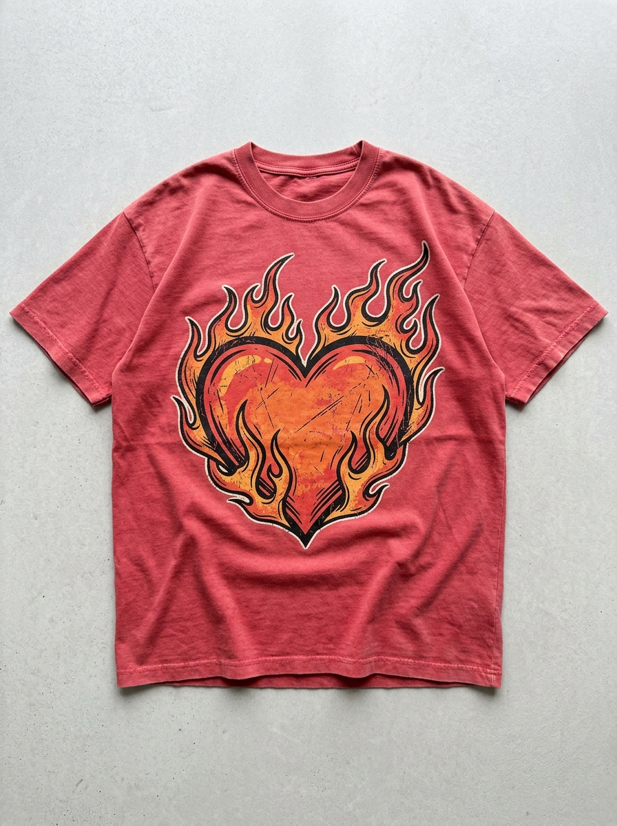 Heartburn Oversized T-Shirt - Front view