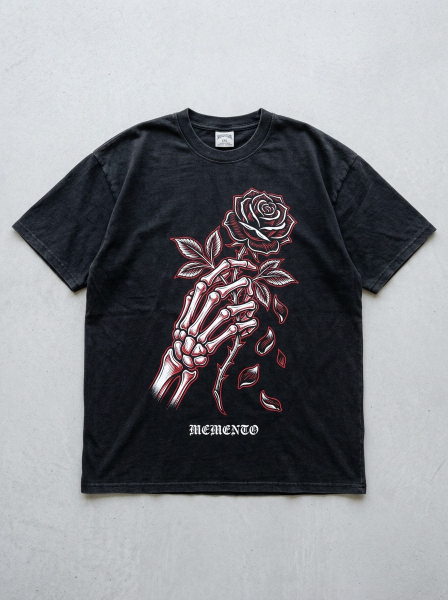 Memento Bloom Oversized T-Shirt - Front view