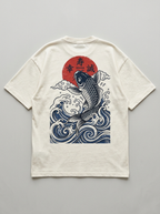 Midnight Koi Oversized T-Shirt - Back view