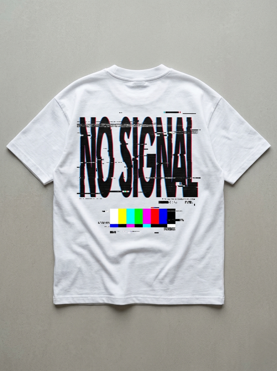 No Signal Oversized T-Shirt - Back view