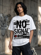 No Signal Oversized T-Shirt - Worn by model