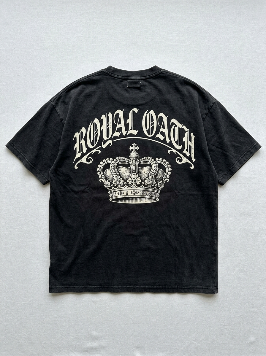 Royal Oath Oversized T-Shirt - Back view