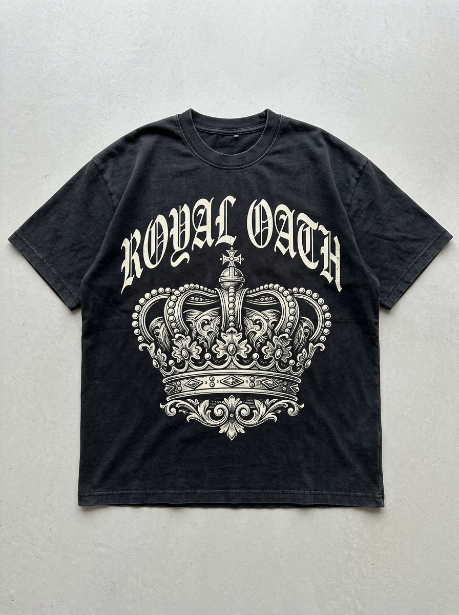 Royal Oath Oversized T-Shirt - Front view
