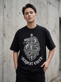Serpent Creed Oversized T-Shirt - Worn by model
