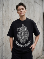 Serpent Creed Oversized T-Shirt - Worn by model